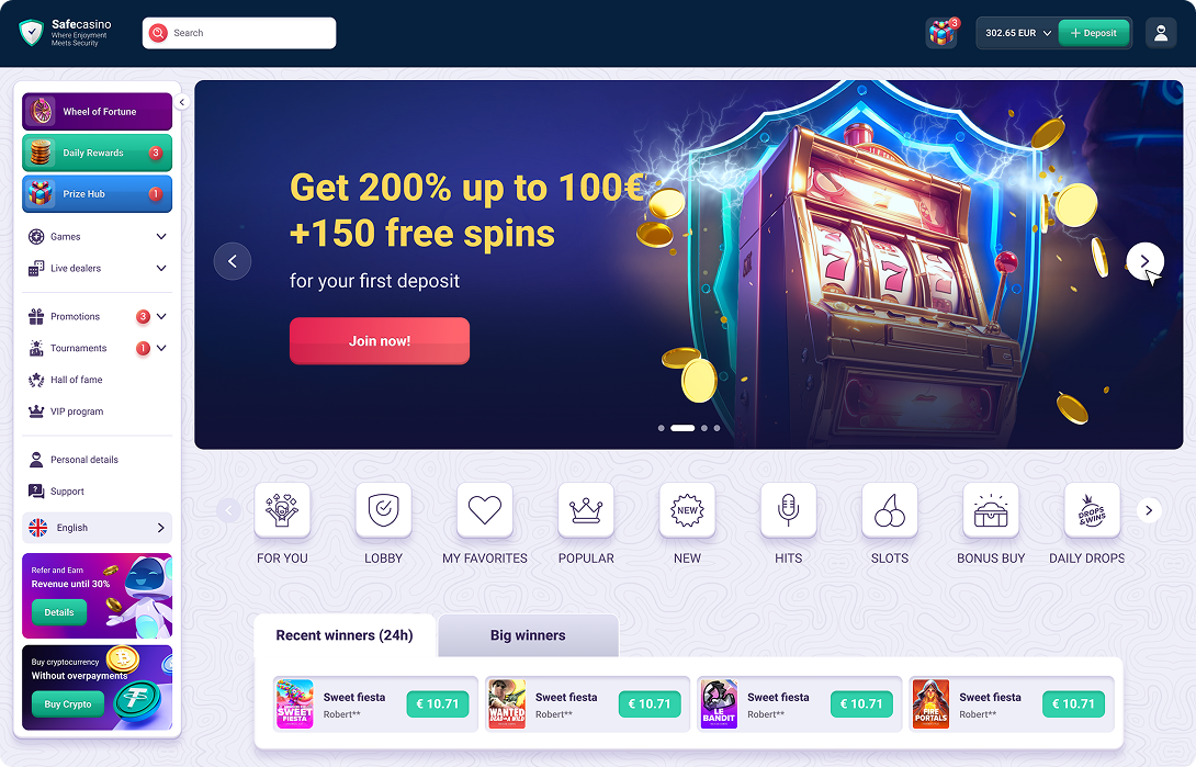 Safe Casino Get a Bonus